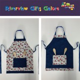 Apron Reversible - White Floral / Blue Apron Reversible - White Floral / Blue